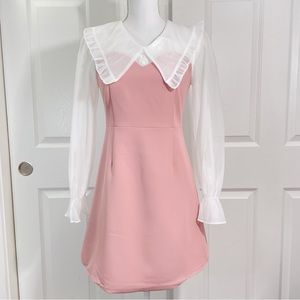 J.ing discontinued Peter Pan collar pink dress 🎀